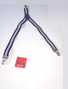 MEXX TRÄGER FÜR JUNGEN 6-8 JAHRE DUNKELVIOLETT BLAU-WEISSE STREIFEN   - Bild 1 von 8