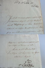 Letter Berlin 1830: Wilhelm From Safft Ordered Wood for Garde-Artillerie-Brigade