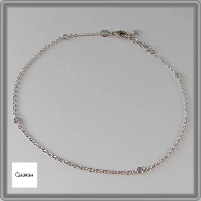 Cavigliera in Argento 925 con Punto Luce Gioielli Donna Caviglia Piede Catena - Immagine 1 di 4