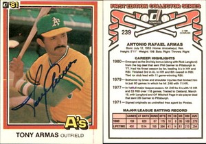 Mike Heath Signed 1981 Donruss #120 Card Oakland Athletics Auto AU