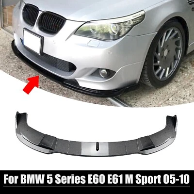 Para BMW 5 Series E60 E61 M Sport 2005-2010 para-choque dianteiro de carro spoiler divisor lábio - Imagem 1 de 4