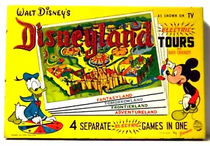 Walt Disney's Disneyland Electric Tours con Davy Crockett gioco da tavolo anni 50 - Foto 1 di 11