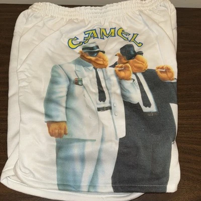 Vintage Camel Cigarettes Smoking Joe Camel Graphic Shorts Size Made in USA NEW!! - image 1 of 4