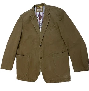 Camel Active Herren Sakko 54 L XL Braun Beige Jacke 100% Cotton 59cm Brustweite✅ - Imagen 1 de 17
