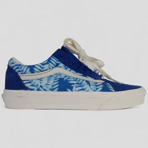 Vans Old Skool Solar Floral Blue/White Low Top Sneakers Men’s 8 Women’s 9.5 - Picture 1 of 17
