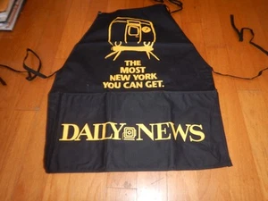Vintage New York's Hometown Paper Daily New's ad apron w subway most NY you get - Picture 1 of 6