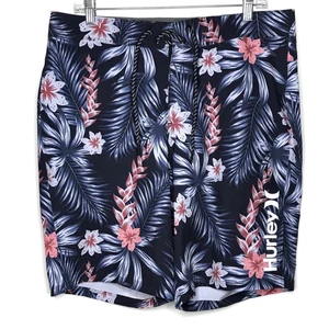 Hurley Phantom Board Shorts Mens 34 Multicolor  Floral Stretch Tropical - Picture 1 of 13