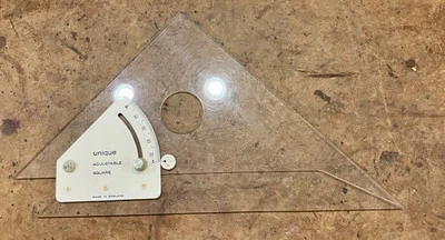 Vintage Unique Drafting Square • 10” Adjustable Triangle • Made in England - Image 1 of 4