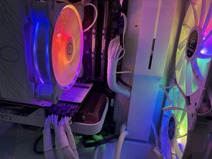 Premium White-Themed Gaming PC – Ryzen 7 5700X • RTX 3060 Ti • 16GB DDR4 • 500GB - Picture 1 of 4