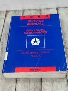 1993 D&W 150-350 Ramcharger Rear Wheel Drive Truck Service Manual Chrysler - Bild 1 von 2