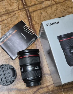 Lente zoom fotograma completo Canon EF 24-70 mm f/2,8L II USM excelente estado Foto 1 de 4