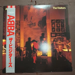 ABBA-THE VISITORS DSP-8006 JAPAN ORIGINAL ISSUE 1LP OBI,INSERT,OIS - Picture 1 of 10