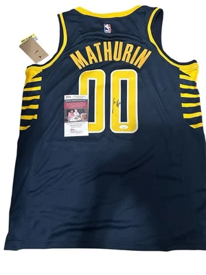 Bennedict Mathurin Signed Indiana Pacers Jersey NBA Arizona Canada JSA COA - Image 1 of 2