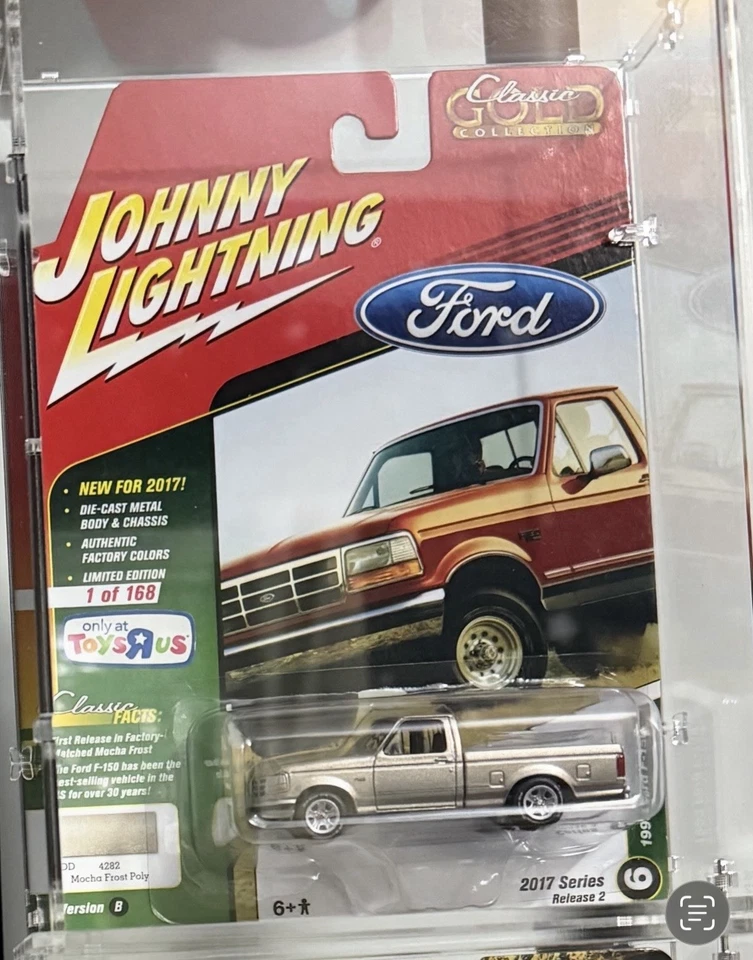 JOHNNY LIGHTNING 1 64 - Classic Gold -  Ford F150 Toys R Us - Image 1 of 1