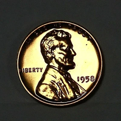 1 Roll of 50 1958 Proof Lincoln Wheat Cents  FREE SHIPPINg- in tube - Image 1 of 2