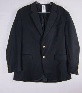 NUEVO CON ETIQUETAS Chaps Ralph Lauren Blazer Chaqueta 46R Negro Dorado Botón Lana Abrigo Deportivo - Imagen 1 de 11