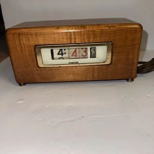 VINTAGE 1971 FLIP CLOCK NUMECHRON TYMETER MODEL 900 MID CENTURY RETRO - Bild 1 von 8
