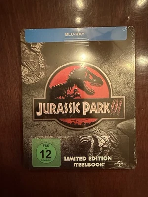 Jurassic Park 3 Zavvi UK Exclusive Blu-ray Steelbooks New/Sealed - Imagem 1 de 4