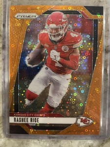 2024 Panini Prizm Rashee Rice Orange Disco Prizm #141 Kansas City Chiefs - Picture 1 of 2