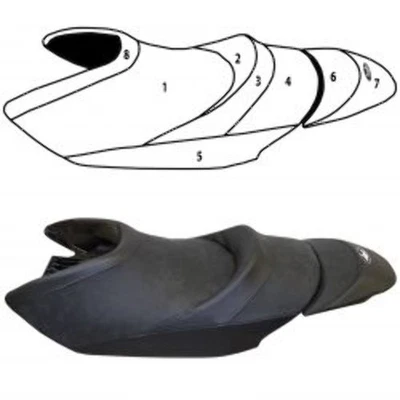 Cubierta de asiento personalizada Yamaha FZR Waverunner 2012-2016 PWC moto acuática SBT 108BT432 Foto 1 de 4