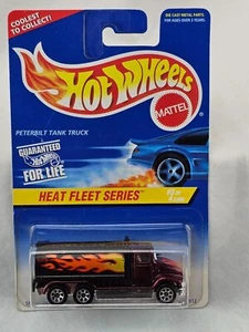 1997 Hot Wheels Peterbilt Tank Truck #539 Maroon 7sp Heat Fleet Series 16912 - Picture 1 of 12