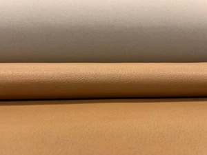 4 yds Ultrafabrics Brisa Caramel Brown Faux Leather Upholstery Fabric - EF - Picture 1 of 11