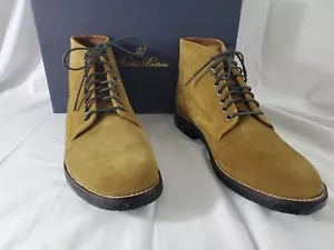 Brooks Brothers Sz 12 Lt Brown Suede Chukka Derby Crepe Boots - NEW & FREE SHIP - Picture 1 of 9