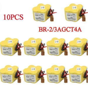 10Pack BR-2/3AGCT4A 6V PLC Battery For FANUC A98L-0031-0025 CNC System with Plug - Picture 1 of 6