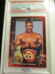 1992 EVANDER HOLYFIELD LEGENDS INSERTS BOXING CARD #29 PSA GRADED NM 7 BBA-34 - Picture 1 of 2