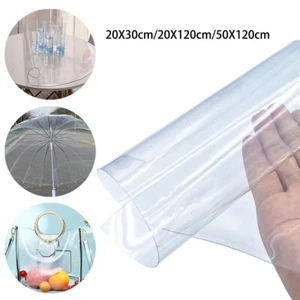 0.3mm Super Transparente PVC Plástico Flexible Lámina Protectora Ventana - Imagen 1 de 24