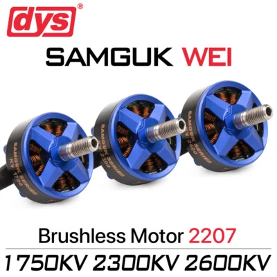 DYS Wei 2207 Brushless Motor 1750KV 2300KV 2600KV For RC FPV Racing Drone - Image 1 of 4