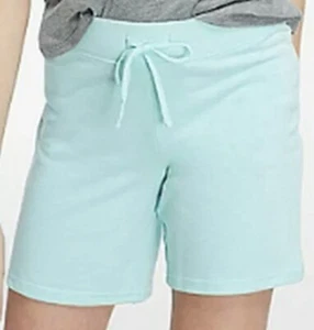 New With Tags Gray Justice Active Girl's Size 8 Knit Bermuda Shorts in Aqua Blue - Picture 1 of 4