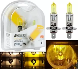 Nokya 2500K Amarillo H1 Nok7617 55W Dos Bombillas Niebla Luz Recambio Plug Jugar - Picture 1 of 12