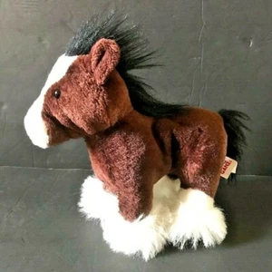 WEBKINZ Ganz Brown Clydesdale Horse HM139 Plush Animal No Code - Picture 1 of 5