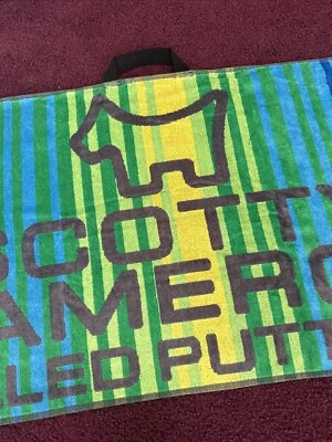 Toalla horizontal verde/azul/amarillo Scotty Cameron ScottyDog - Nueva Foto 1 de 4