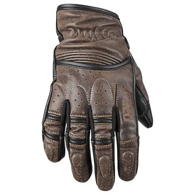 Speed & Strength Rust & Redemption Mens Leather Motorcycle Gloves Brown - Image 1 of 3