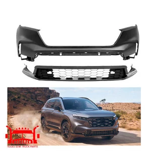 Front Upper Lower Bumper Cover For 2023-2024 Honda CRV CR-V HO1015128 HO1014109 - Picture 1 of 6