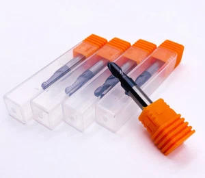 FRESA A TESTA SFERICA VHM Ø 6,0 mm R=2,5 L=50 D2=6,0 L2=10 HRC45 FRESA A RAGGIO 2 TAGLI - Foto 1 di 1