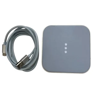Courant Catch 1 Wireless Charger Pacific Blue Premium Pebble Italian Leather - Photo 1 sur 4