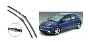 FOR HONDA CIVIC 1.8 2.0 TYPE R FRONT 28"X24" OE AERO FLAT WIPER BLADE SET 06-12 - Picture 1 of 1