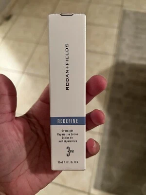 RODAN+FIELDS REDEFINE OVERNIGHT REPARATIVE LOTION, 3 PM, NIB $90, 30 ML/1 FL OZ - Image 1 of 4