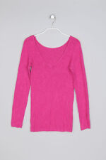 STILE BENETTON Longsleeve-Shirt Ethno Style M pink