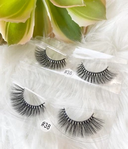 2 Stück Nerz Falsche Wimpern - Bild 1 von 4