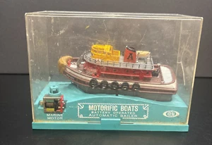 1966 Motorific Boats IDEAL Toy NY6604 Atlas Harbor Tug Boat Vintage - Picture 1 of 4