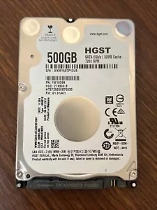 HGST 500GB SATA Laptop Hard Drive 7200RPM 2.5" HTS725050B7E630 - Picture 1 of 2