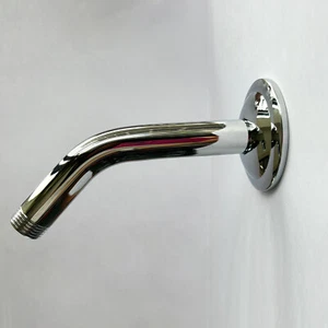 Shower Arm Flange 1/2 NPT Tapered Threads Rain Shower Head Arm Wall Mount Shower - Picture 1 of 7