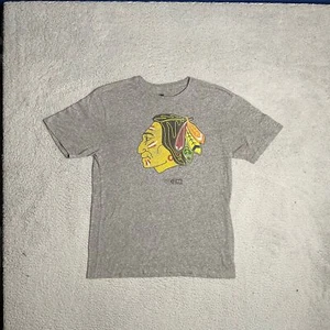 Chicago Blackhawks NHL Logo Gray Shirt Ccm Mens L - Picture 1 of 14