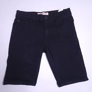 Levis Performance 511 Slim Denim Shorts Kids Size 16 Reg Black E3 - Picture 1 of 14