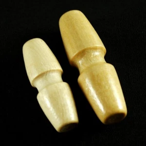 1 x Wrap Around Duffle Toggle Button Varnished Wooden Craft 35mm or 44mm - Picture 1 of 3