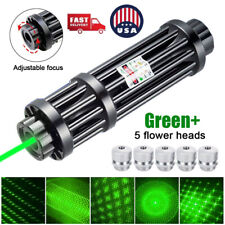 2000Miles 5W Green Laser Pointer Lazer Pen Visible Beam Light+Lamp holder